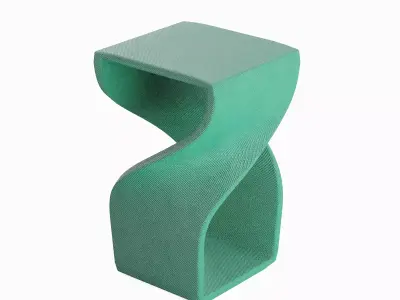 Twisted Stool for Childs 02 3D model