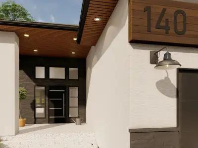 House - Bungalow - Triple Garage Free 3D model
