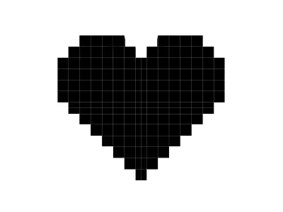 Pixel Heart v4 001 Low-poly 3D model