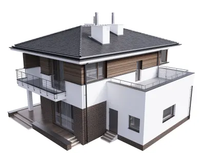 Villa 01 House Cottage  3D model