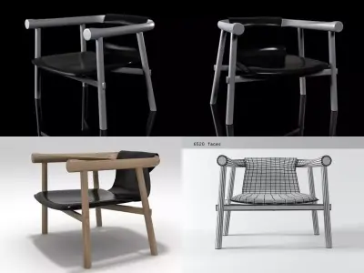 Log Armchair 3D model