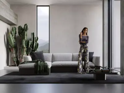 Virtual Location 006 - Cinema 4D Corona scene 3D model 3D model