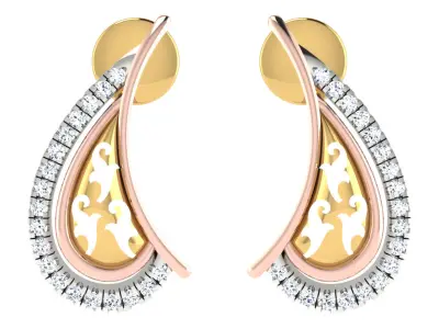 Women Pendant Earring Sets 3dm STL OBJ FBX Renders Details 3D print model get