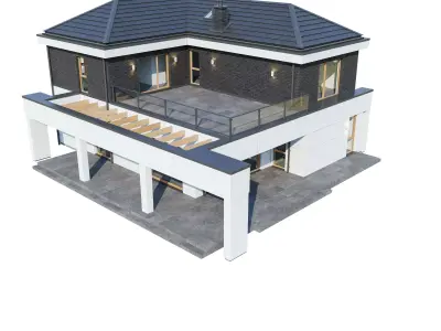 Modern house Czajka 3D model