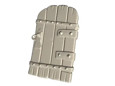Wooden Door  3D print model