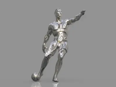 Soccer player 3D model