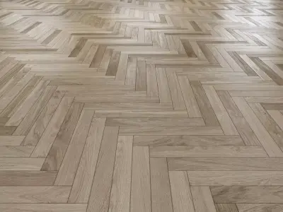 Oak Herringbones floor 3 3D model