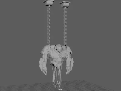 Tony Stark Laboratory Low-poly 3D model