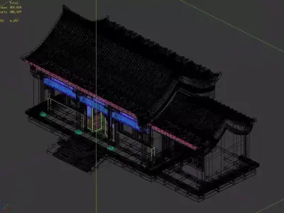 Peach Blossom Island - Courtyard 358 3D model
