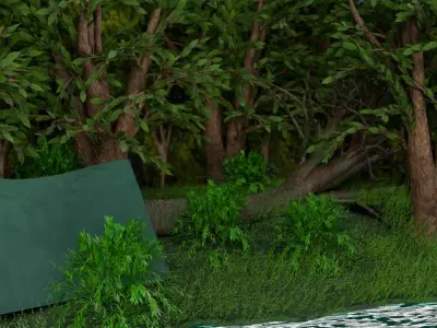 forest jungle evee 3D model