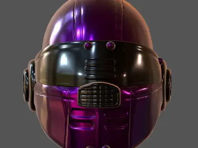 Helmet plastic mask protection  3D model Low-poly 3D model