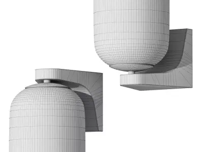 Amanda Bath Sconce Striated 3D model