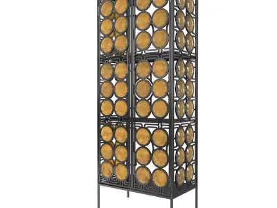 Christophe Come Honey Silver Cabinet 3D model