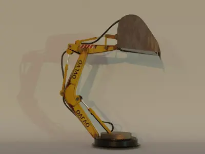  Industrial Revolution Table Lamp 3D model