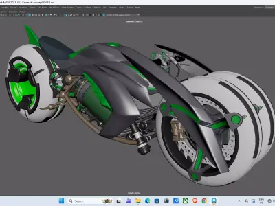 Sci-Fi Bike 3D model