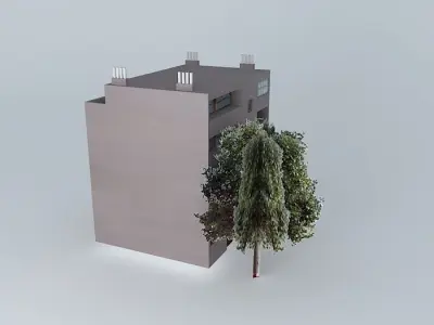 Residential building 1950ies 3D model
