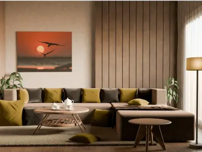  3D Interior Scene 3D model