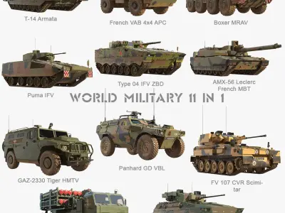  World Military Army Collection 11 in 1 