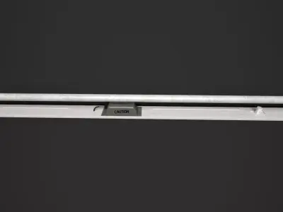 Retro 90s Tube Light - 3D Maya Model with Polygon Mesh 3D model