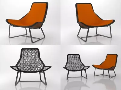 Maia Lounge Chair 3D model