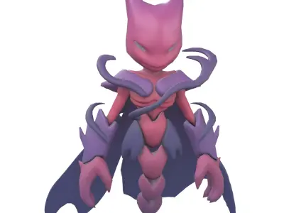 Evil Monster Soul Character V1 002 Low-poly 3D model