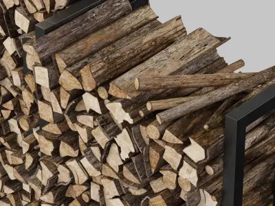 Firewood decor n2 3D model