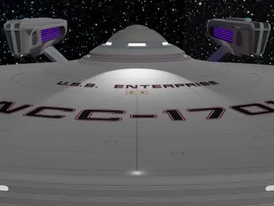 Star Trek Enterprise NCC-1701 High Poly 3D Model 3D model