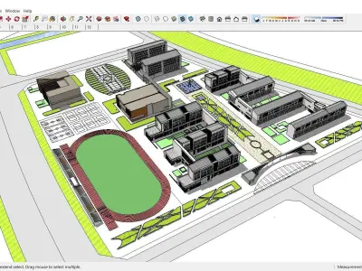 Sketchup School and University 135 3D model