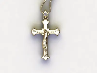 Jesus Pendant 3D model