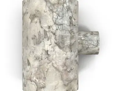 Subway tunnel T Low-poly 3D model