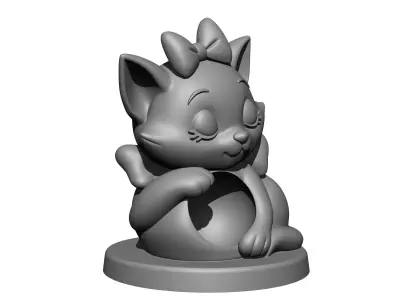 Marie Cat Night Light 3D print model