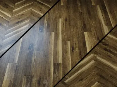 Quartz vinyl tile of Alpine Floor ECO512 Walnut light 3D model