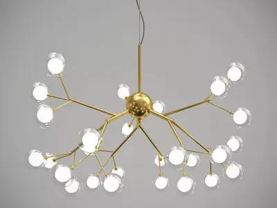 Fixture Flower Tree Branch Droplight 3D model