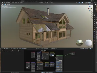 Modern house v53 3D model