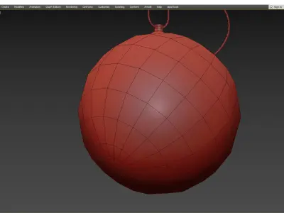 SIRIL glass globe pendant light Low-poly 3D model