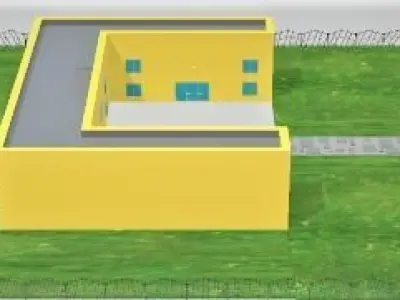 Big House Low-poly 3D model