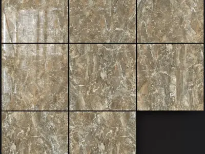 Yurtbay Seramik Jupiter Brown 600x600 Set 2 3D model