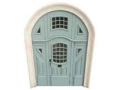 Entrance classic door 83 3D model