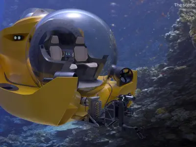  Compact Research Sub with Robotic Arm Yellow 