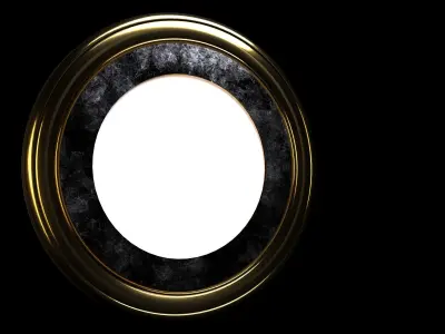 window gold frame 3D model