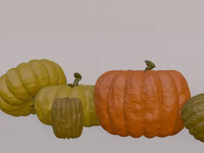 3D pumpkin game 3D model