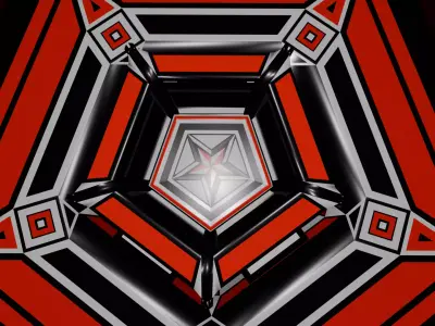 Pythagoras Tree with Dodecahedons 3D model