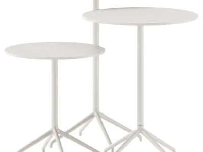 Muuto Still Cafe Table Set Clean lines 3D model