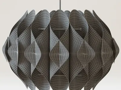  Chandelier and floor lamp AZZARDO RUBEN 3D model