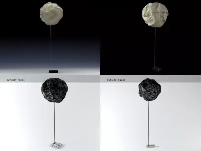 Cloud-10 four balls 3D model