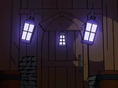 Gothic Door 3D model