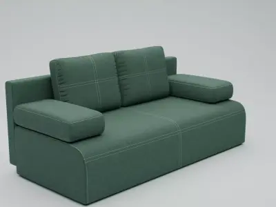 Modern Living Room Sofa Low-poly 3D model