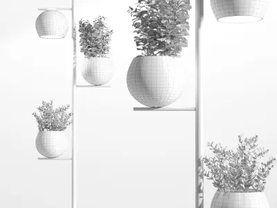 metal plant pot 3D model