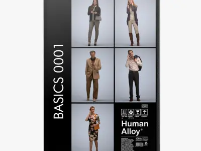 250 People 50pct Discount - Library 1 - Basics0001 -Basics0050 3D Model Pack