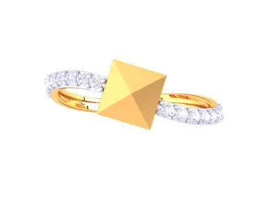 Women Ring  Render 3dm STL OBJ FBX Details 3D print model 315